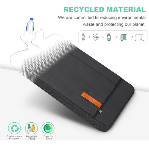 Funda Para Laptop Lacdo, 13 Pulgadas, Impermeable, Negro