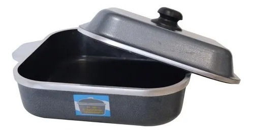 Olla Horno Eterna Aluminio Teflon 5 Litros Cuadrada 1500 Cuo