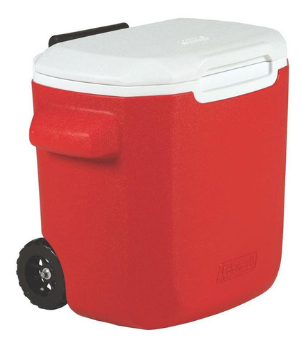 Caixa Térmica Vermelha Com Rodas 15.1 Litros 16qt Coleman
