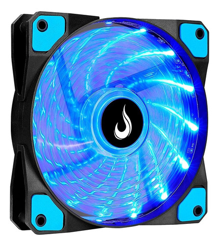 Cooler Fan Rise Mode Wind W1 120mm Led Azul Preto Rm-wn-01bb