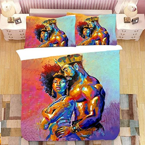 ~ Real? Maylian King African American Lovers Pareja Queen 3d