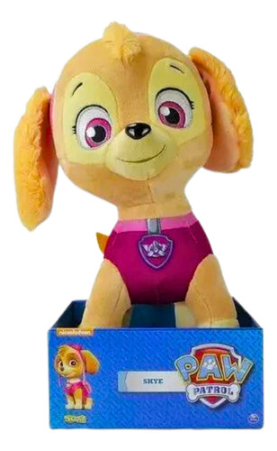 Peluche grande Skye Fast Paw Patrol de 30 cm