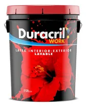Comprar Pintura Látex Int\u002Fext Lavable Work Blanca Duracril 20lts A