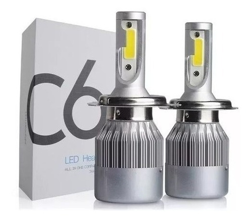 Kit Lâmpada Super Led Automotiva  H1 12v - 6000k 30 Watts