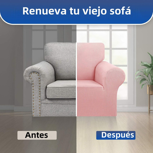 Funda Sofá 1 Plaza Elásticas Antigarras Cómodas Lavables