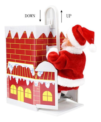 / Papá Noel Escalada Decoración Navideña Regalos