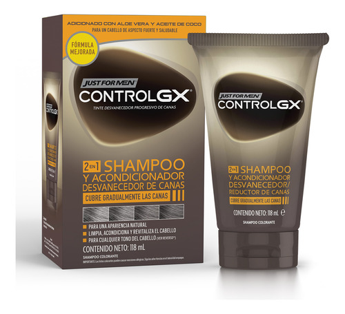 Shampoo Y Acondicionador Just For Men, Shampoo Matizador 2