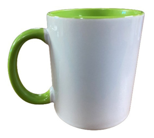Imagen 4 de 5 de Taza Cerámica Asa E Int Color Personalizada 11 Oz (325 Ml)