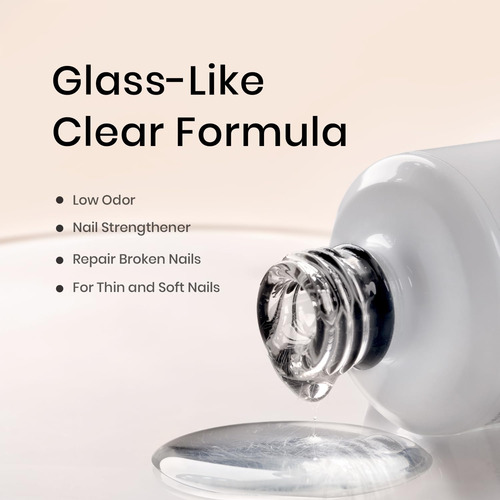 Rarjsm Esmalte De Uñas De Gel Con Base De Goma De Fibra De V