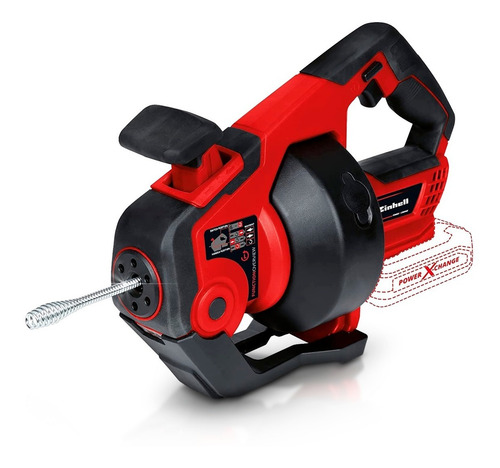 Imagen 3 de 10 de Maquina Destapa Cañeria Inalambrica Einhell Bateria 4 Amp
