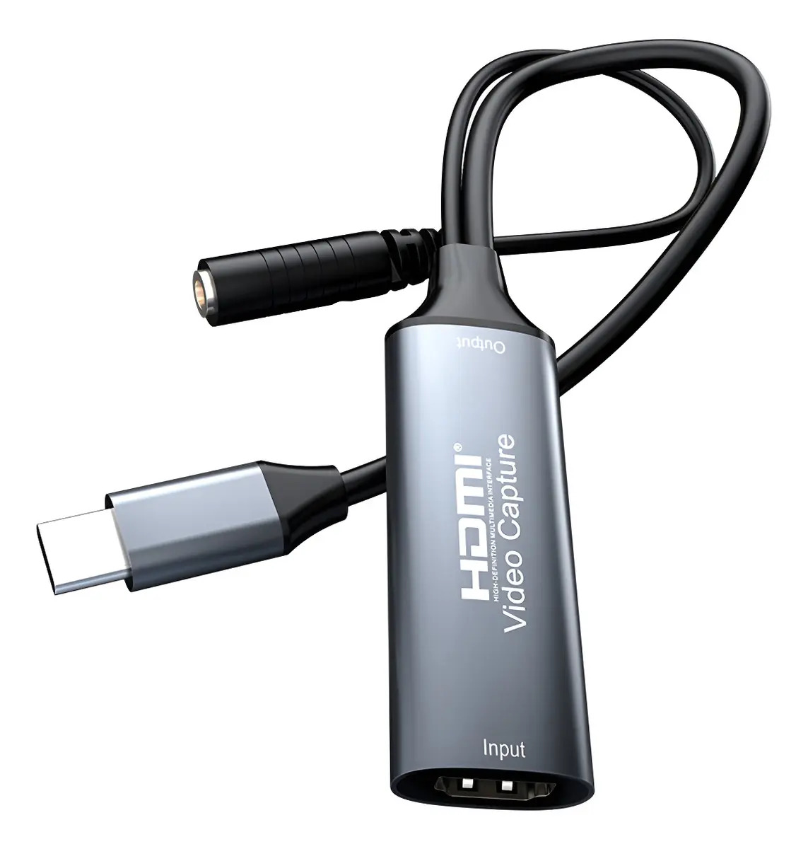 Placa Captura De Vídeo Hdmi 4k 30hz Full Hd 1080p Hdtx-2 Cor Cinza-escuro