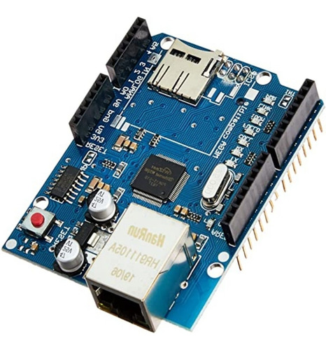 Shield Ethernet W5100 Para Arduino Uno Mega R3 Slot Sd Card