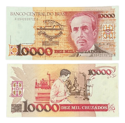 Antiga Cédula Colecionavel 10 Mil Cruzados (Usado)