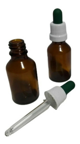 Frasco De Vidrio Gotero Pipeta 30 Cc Pack 10 Unidades