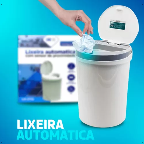 Lixeira Sensor Automática Banheiro Cozinha Lixo Inteligente