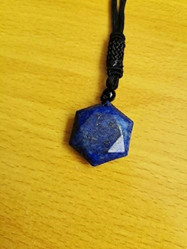 Collar Estrella Hexagonal Cuarzo Lapislázuli Amuleto Joyería