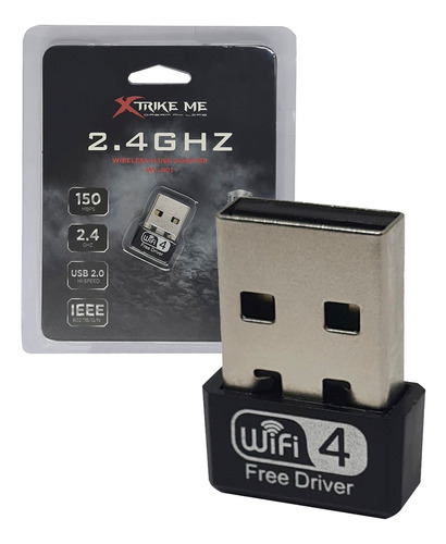 Tarjeta Red Usb Xtrike Me 2.4 Ghz 150 Mbps Reales Adaptador®
