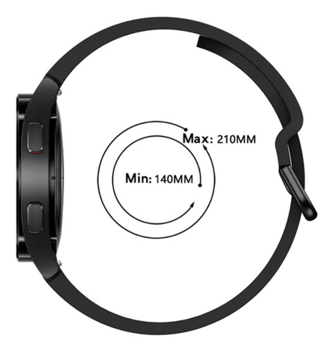 Imagem 4 de 4 de Pulseira De Silicone Para Galaxy Watch 4 ( 40mm Ou 44mm )