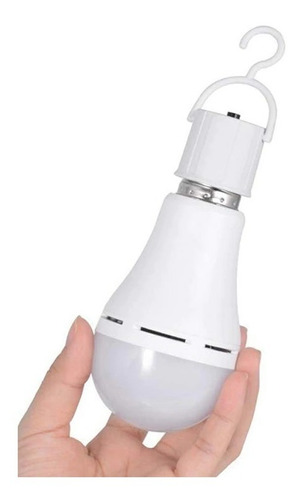 Ampolleta Led E27 Recargable Luz Emergencia  Led 9 Watts 