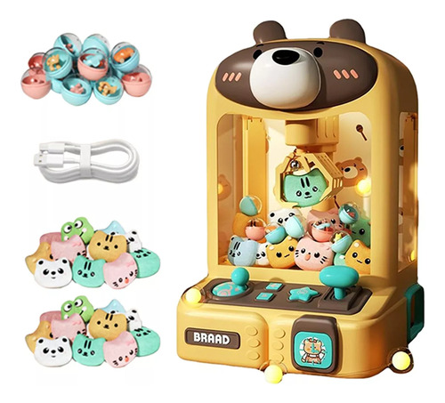 Juego Arcade Mini Claw Machine Bear 30 Dolls