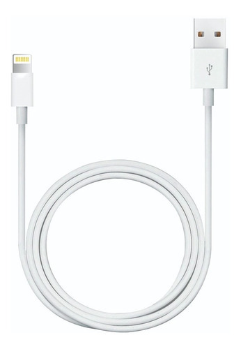 Cable Usb iPhone Lightning 1 Metro Ezra Apple Color Blanco