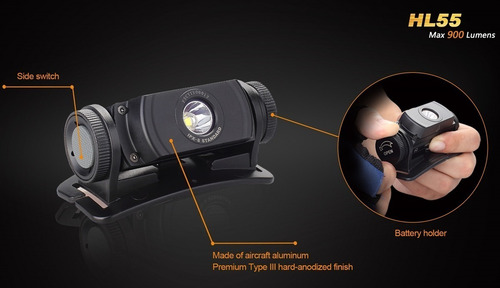 Lanterna De Cabeça Fenix Hl55 900 Lúmens Linha Profissional