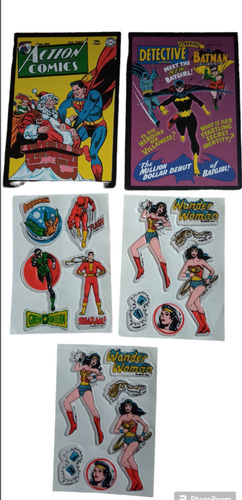 Stickers Inflados Y Postales Dc Comics