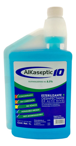 6 Pack Alkaseptic 10 1lt Esterilizante De Alto Nivel
