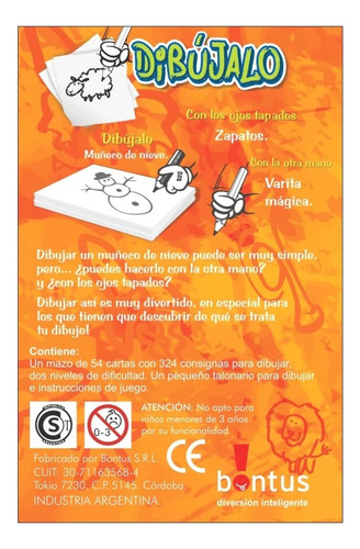 Juego De Mesa Para Llevar Eco Bontus Dibújalo