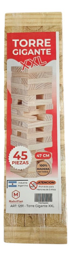 Torre Yenga Gigante 47cm - Maderplast