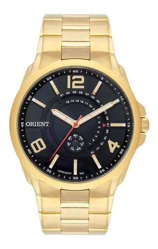Relógio Orient Mgss2013 P2kx Masculino Dourado Preto