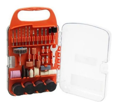 Imagem 3 de 5 de Jogo Para Micro Retífica Black & Decker 175 Pç Bda3037-lac