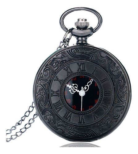Reloj De Bolsillo De Cuarzo Con Número Romano Para Hombre