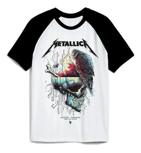 Metallica Clavera 505 Rock Metal Polera Raglan Dtf