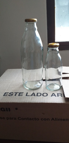 Frasco Envase Recipiente De Vidrio De 1000 Ml (1 Litro) Bm