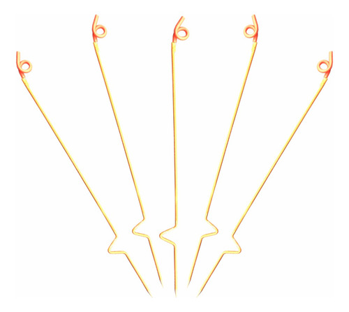 Varilla Cercado Móvil Cola De Cerdo 1m Acero 9mm 5 Unidades