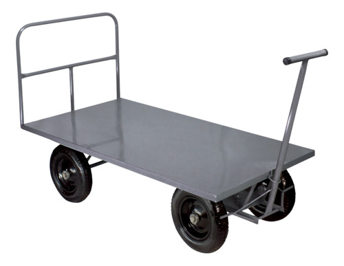 Carro Plataforma Metálico 150cm Até 800kg C/ 1 Aba Removível