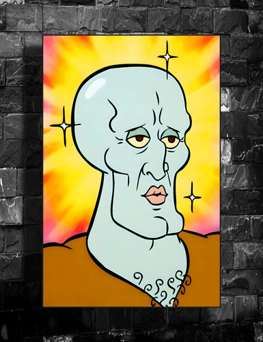 Cuadro De Calamardo Guapo - Bob Esponja.