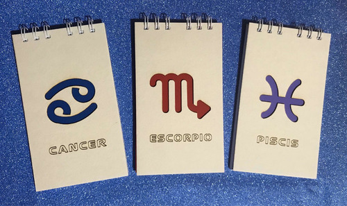 Imagen 10 de 10 de Libretas Personalizadas Signos Zodiacales
