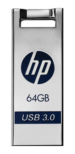 Imagem 1 de 2 de Pendrive HP x795w 64GB 3.0 prateado