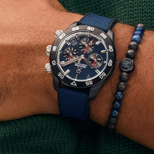 Reloj Tommy Hilfiger Chronograph Th85 Carbon 1792183 Vg
