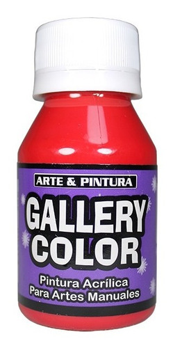 Pintura Acrílica Rojo Escarlata Cerámica Madera Lienzo X2