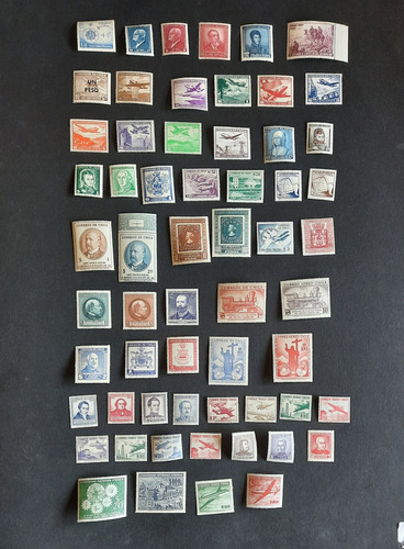 Sellos Chilenos De 1949 A 1959 Mint