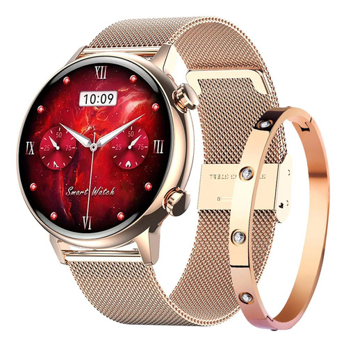 Smartwatch Sumergible Dama Amoled 1.1 G-tide Romance+pulsera