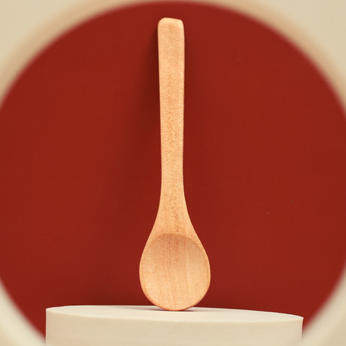 Cucharas Redondas De Madera Para Mezclar Sopa, Té Y Café, 12