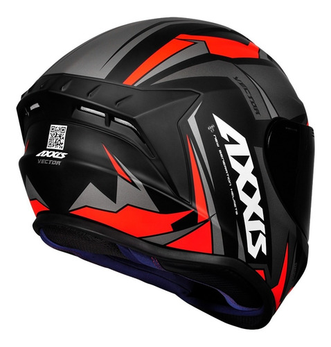 Imagem 8 de 10 de Capacete Axxis Draken Preto Fosco + Viseira Fume