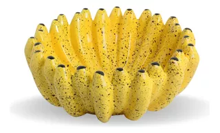Fruteira Centro De Mesa Grande 30cm Cacho De Banana Frutas