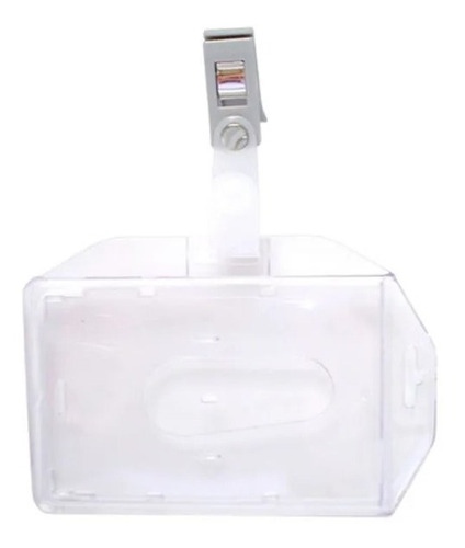 Porta Gafete Plastico Sablon 1001 C/broche 6 X 9 Cm Bl/1