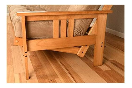 Marco De Madera De Futón Clásico Plegable Estilo Misión