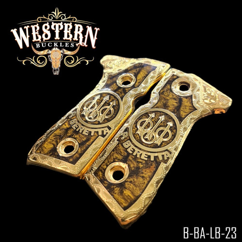 Cacha Beretta Logo Beretta Cafe Con Chapa Y Tornillos